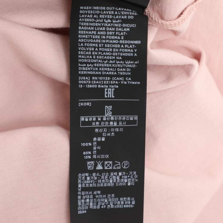 Pre Owned Tom Ford Pink Cotton Knit Long Sleeve Henley T-Shirt XL