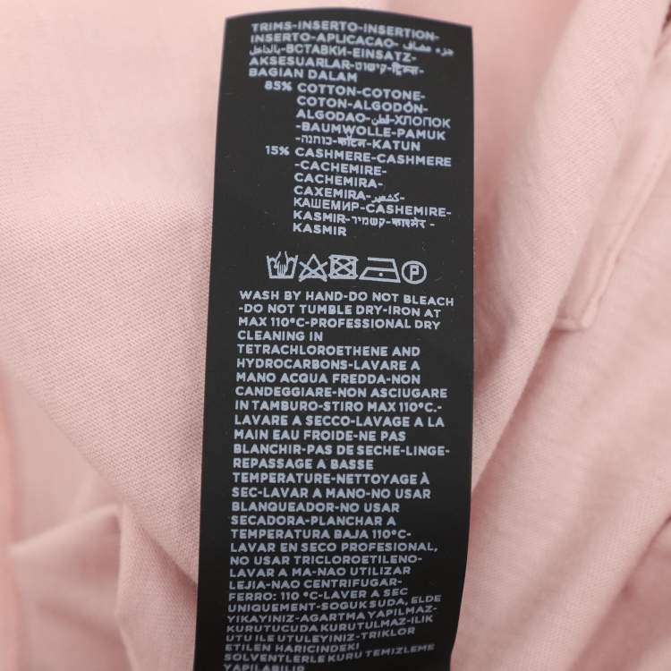 Pre Owned Tom Ford Pink Cotton Knit Long Sleeve Henley T-Shirt XL