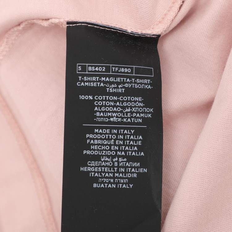 Pre Owned Tom Ford Pink Cotton Knit Long Sleeve Henley T-Shirt XL