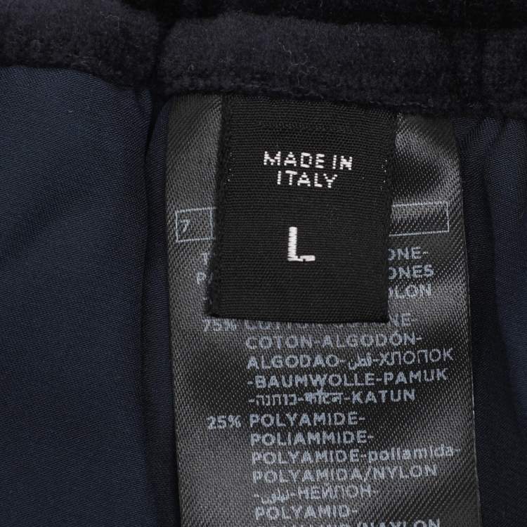 Pre Owned Tom Ford Navy Blue Velvet Jogger L