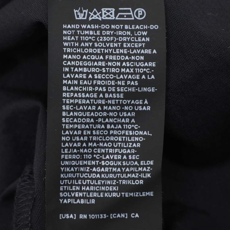 Pre Owned Tom Ford Black Cotton Polo T-Shirt M