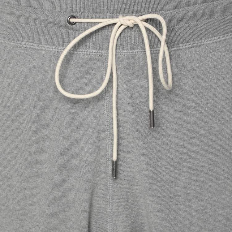 Pre Owned Tom Ford Grey Cotton Knit Jogger L
