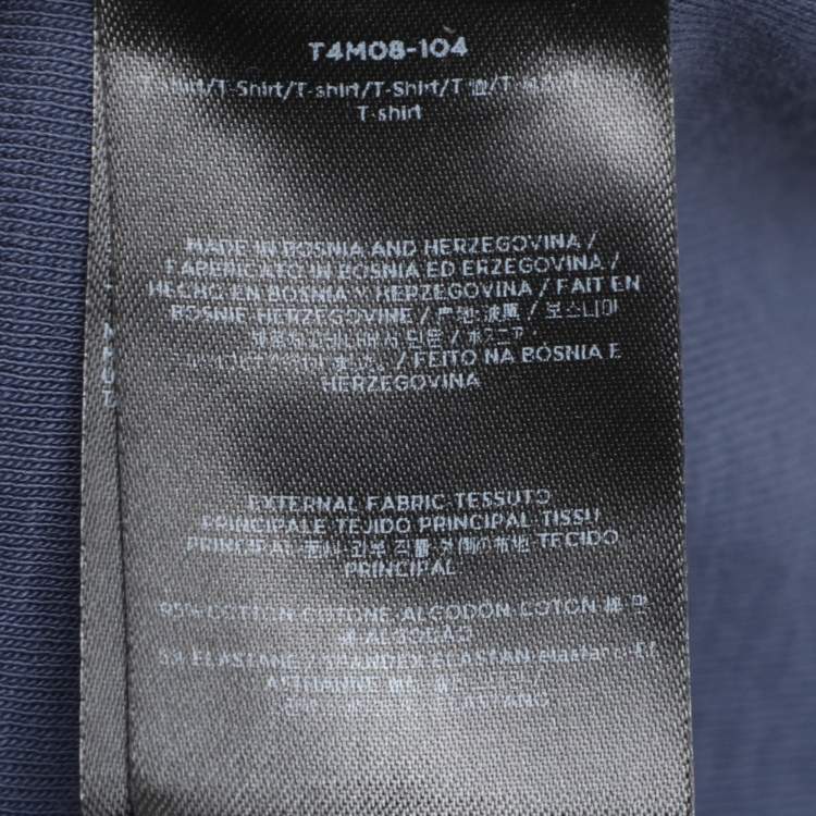 Pre Owned Tom Ford Blue Jersey Crew Neck T-Shirt XXL