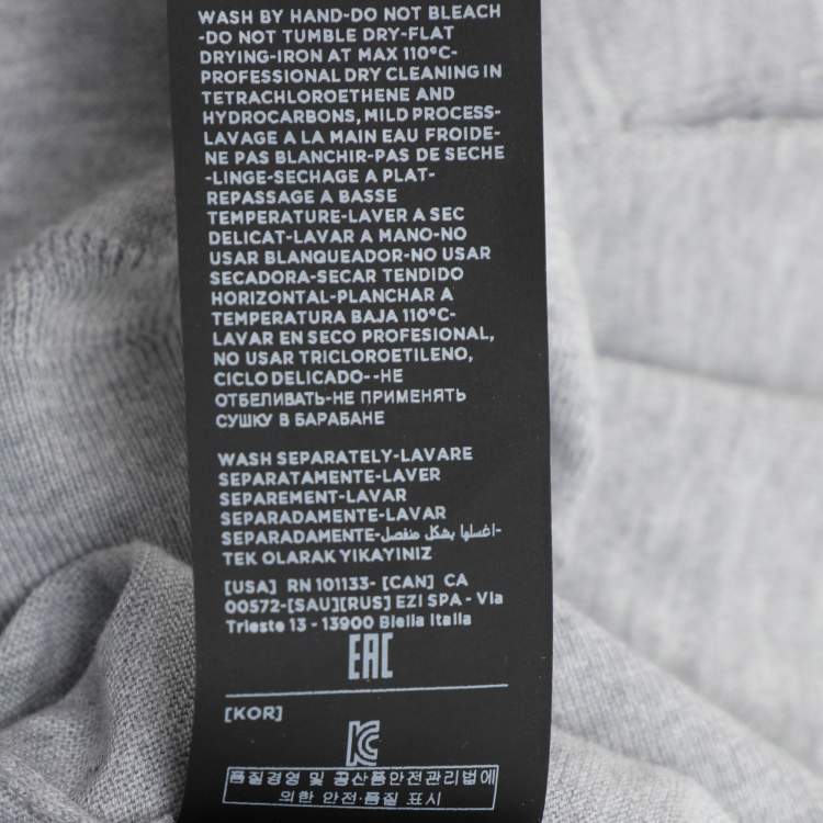 Pre Owned Tom Ford Grey Cotton Knit Polo T-Shirt XL