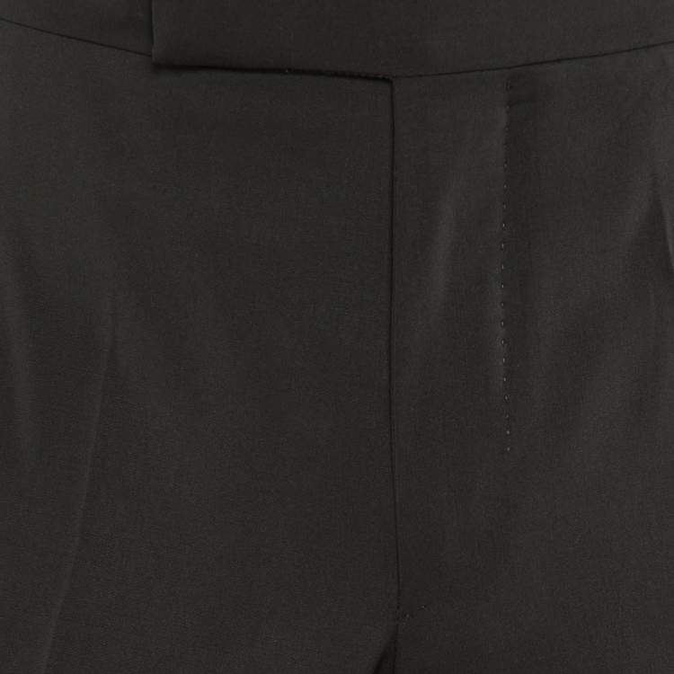 Pre Owned Tom Ford Black Wool Straight Leg Pants M
