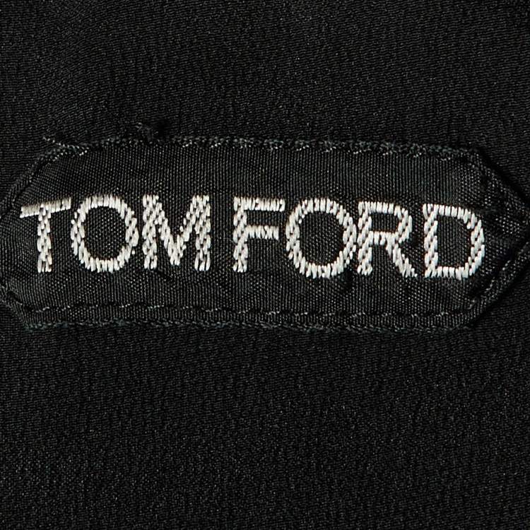 Pre Owned Tom Ford Black Velvet Track Pants XL