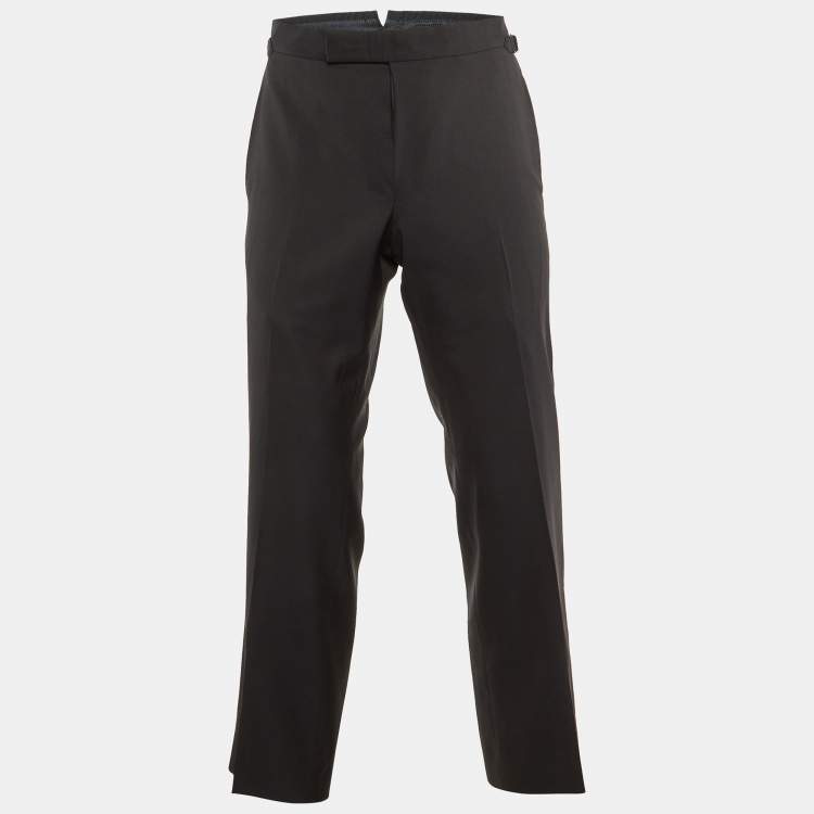 Pre Owned Tom Ford Black Wool Tailored Pants M