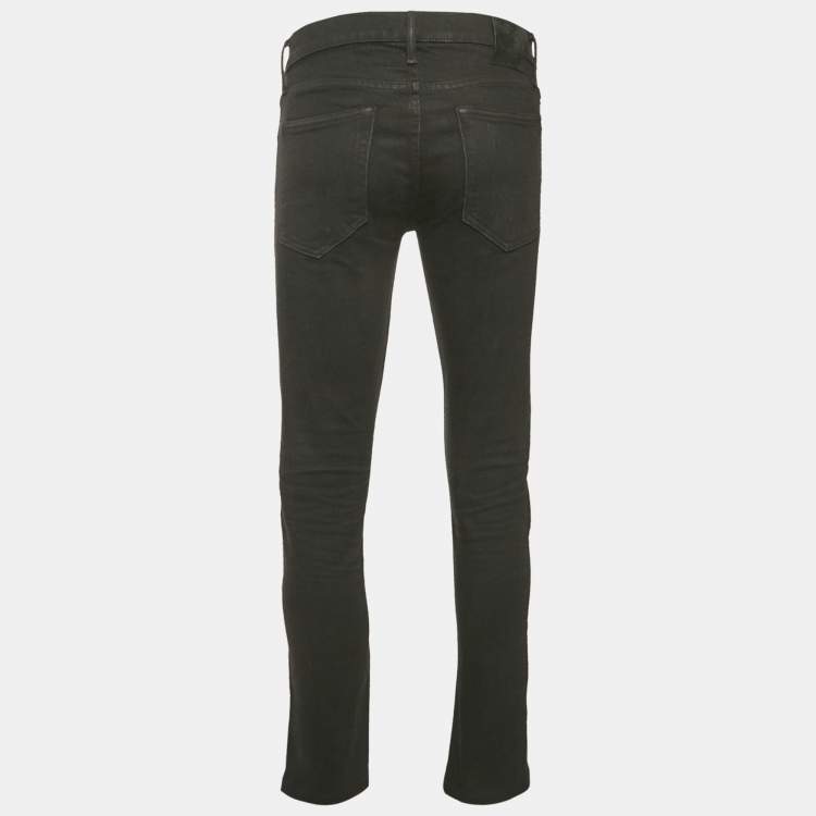 Pre Owned Tom Ford Black Denim Slim Fit Jeans S Waist 31"