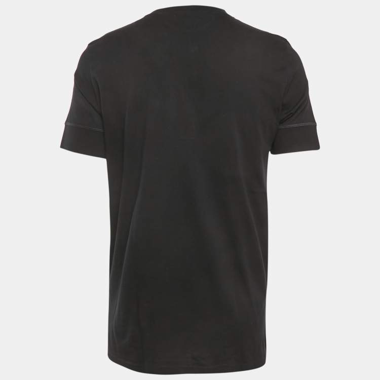 Pre Owned Tom Ford Black Cotton Knit Henley Neck T-Shirt 3XL