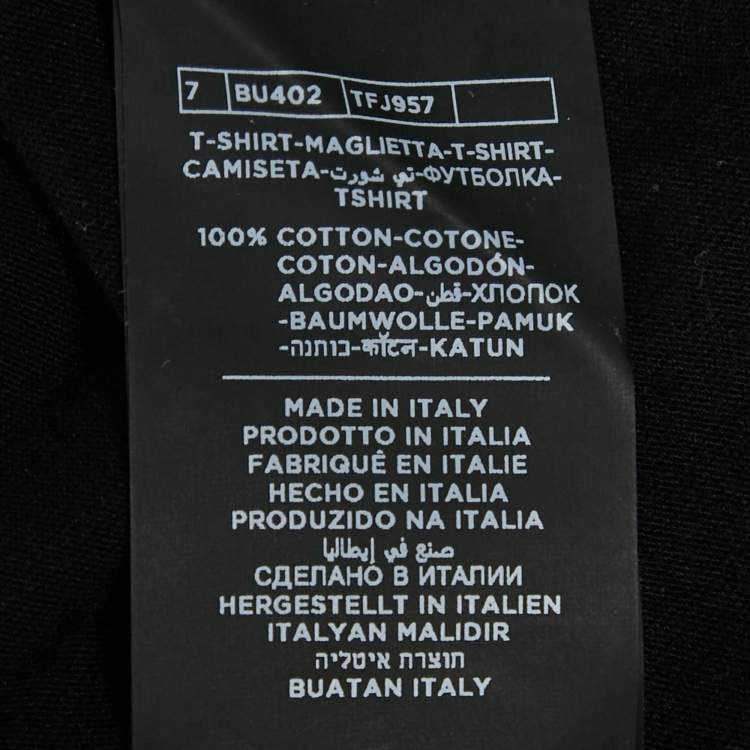 Pre Owned Tom Ford Black Cotton Knit Henley Neck T-Shirt 3XL