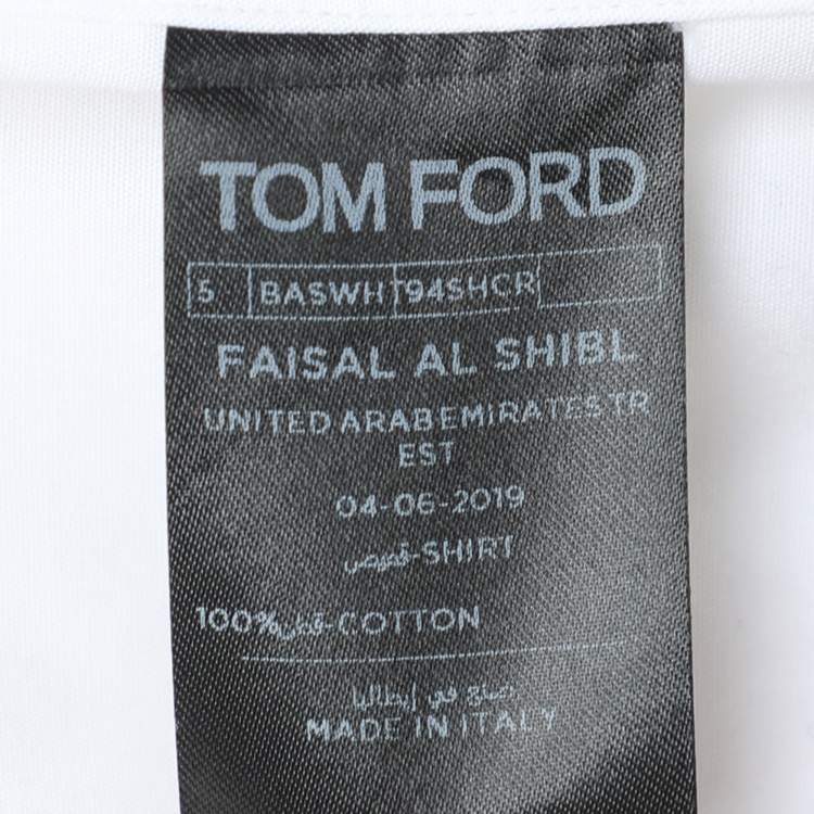 Pre Owned Tom Ford Black Wool Tailored Pants Suit XS