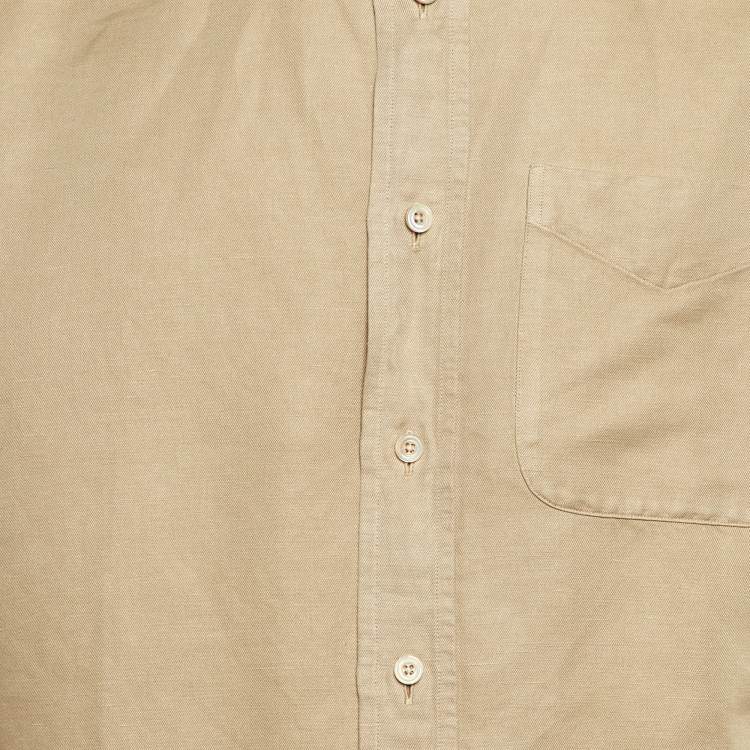 Pre Owned Tom Ford Beige Linen Blend Full sleeve Shirt XXL