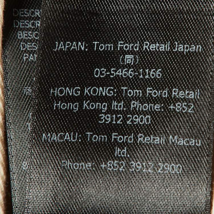 Pre Owned Tom Ford Beige Cotton Trousers XXL