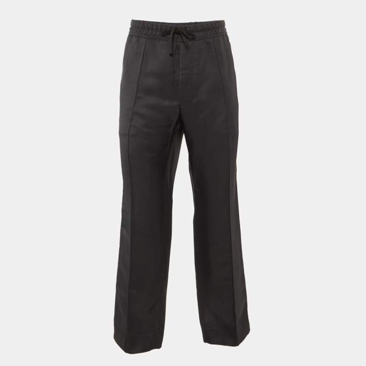 Pre Owned Tom Ford Black Crepe straight Leg Pants XXL