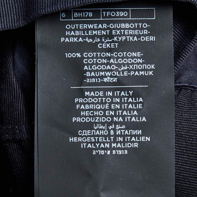 Pre Owned Tom Ford  Midnight Blue Cotton Single Breasted Cargo Jacket XXXL