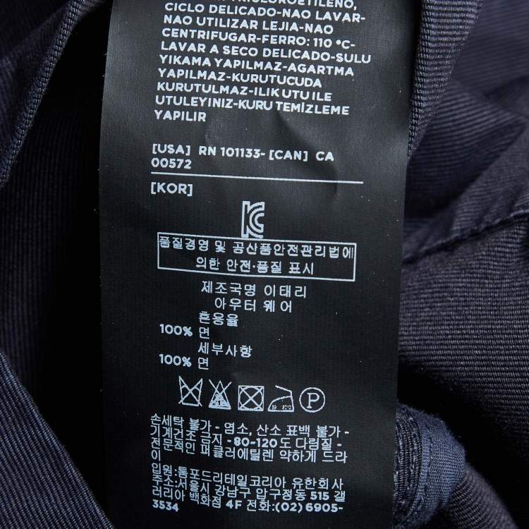 Pre Owned Tom Ford  Midnight Blue Cotton Single Breasted Cargo Jacket XXXL