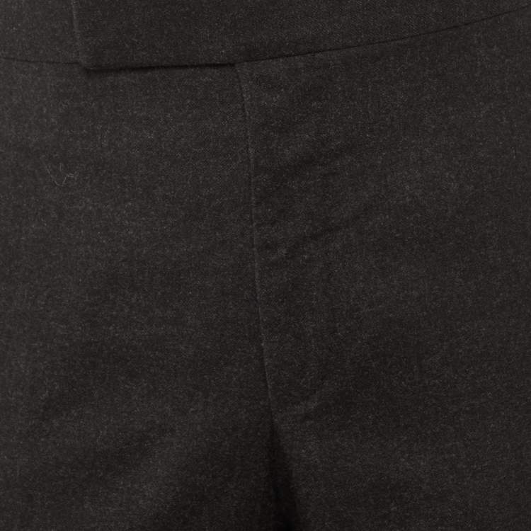 Pre Owned Tom Ford Black Wool Buckle Detail Trousers XXL