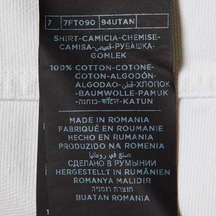 Pre Owned Tom Ford White Cotton Button Down Shirt XXL