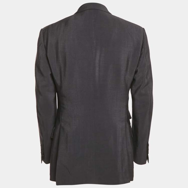 Pre Owned Tom ford Grey Wool Blend Single Breasted Blazer XXL