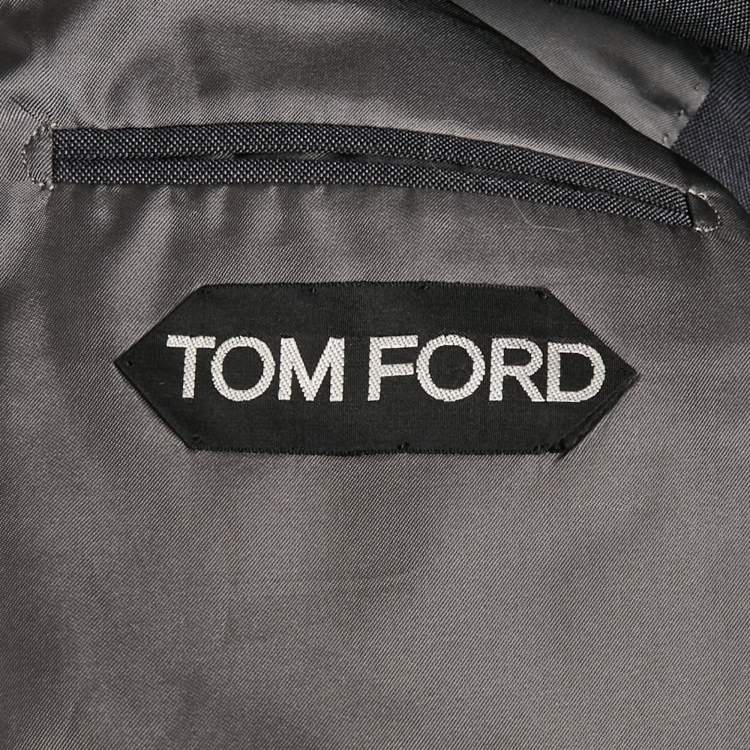 Pre Owned Tom ford Grey Wool Blend Single Breasted Blazer XXL