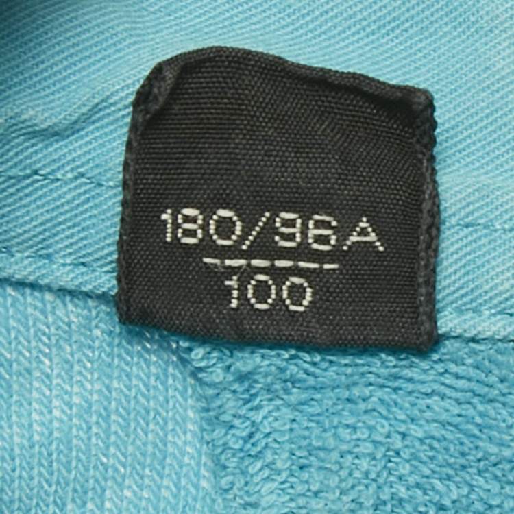 Pre Owned Tom Ford Aqua Blue Terry Polo T-Shirt L 