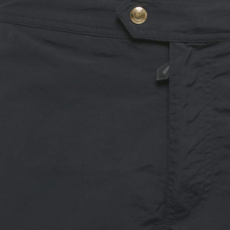 Pre Owned Tom Ford Navy Blue Nylon Shorts L
