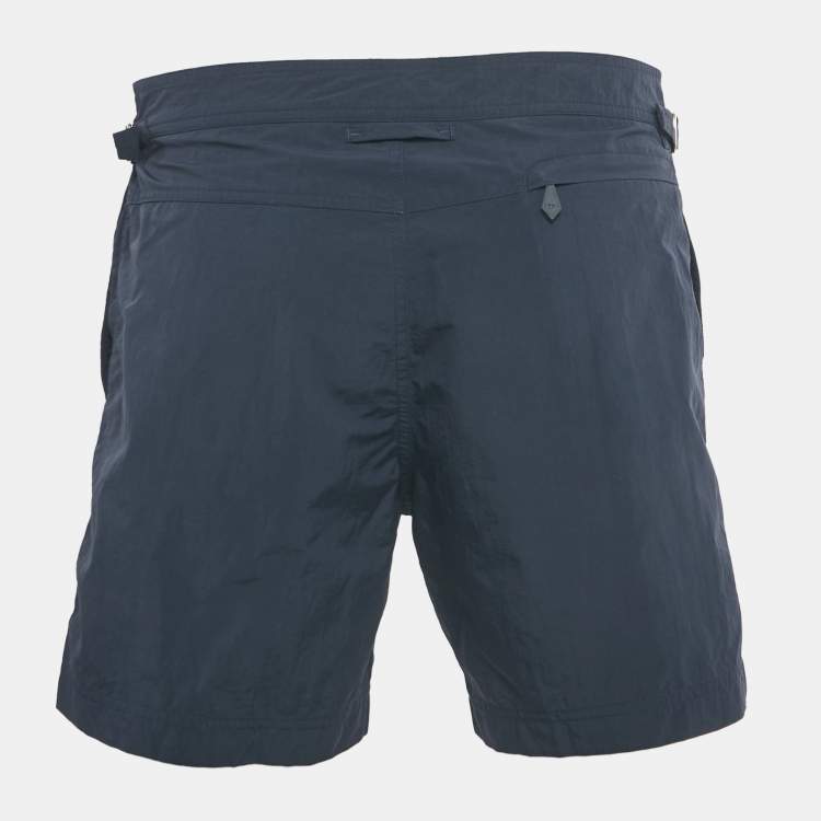Pre Owned Tom Ford Navy Blue Nylon Shorts L