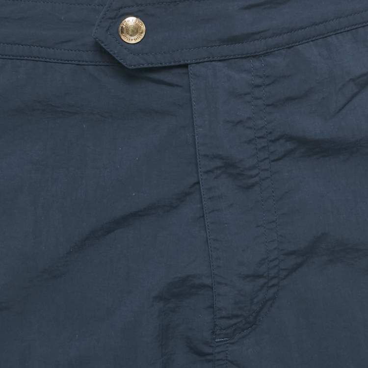 Pre Owned Tom Ford Navy Blue Nylon Shorts L