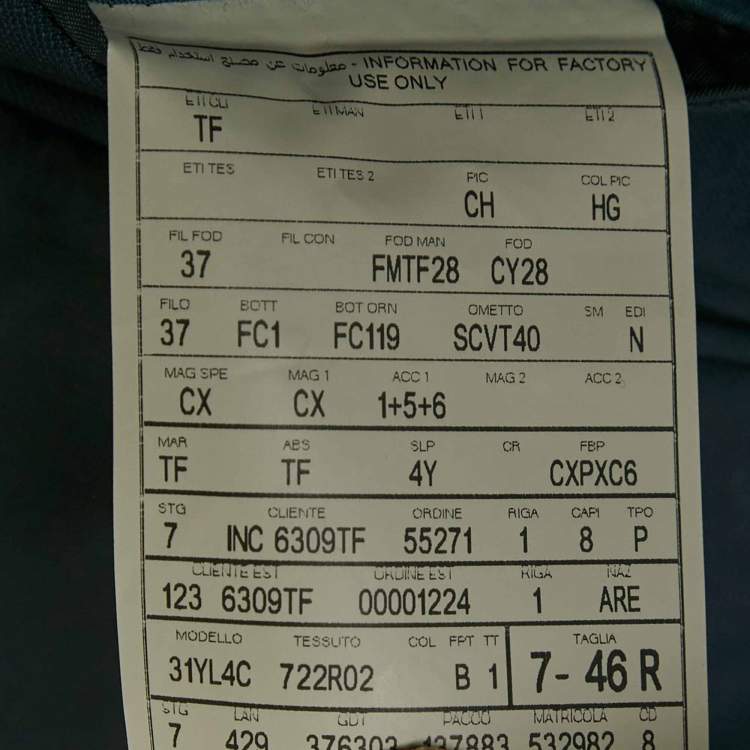 مملوكة مسبقًا Tom Ford Navy Blue Wool 3 Piece Suit Set S 