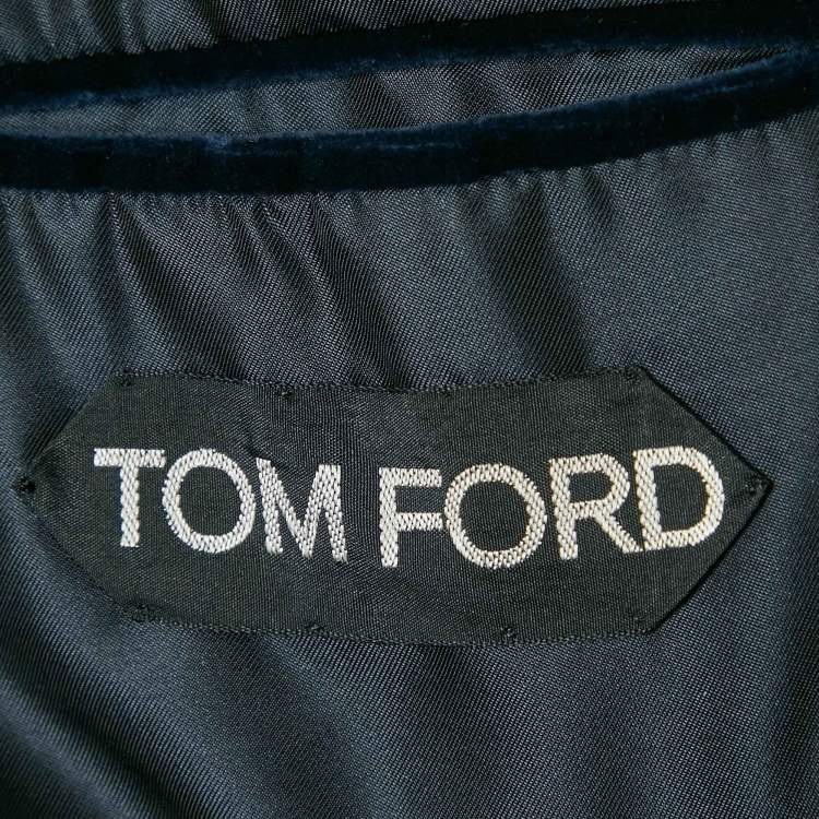 Pre Owned Tom Ford Blue Velvet Fit A Blazer S