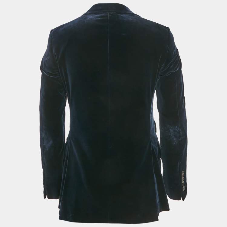Pre Owned Tom Ford Blue Velvet Fit A Blazer S