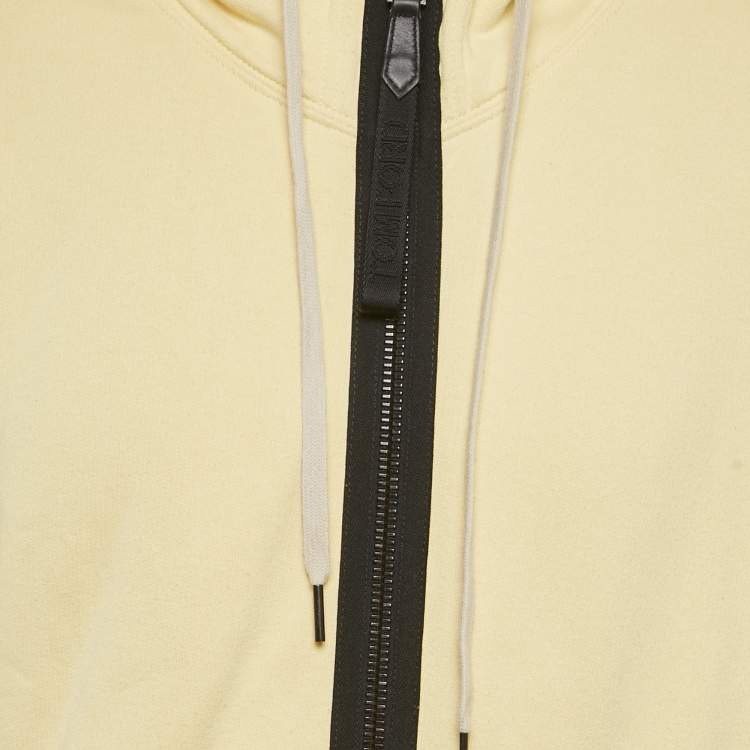 Pre Owned Tom Ford Yellow Cotton Hooded Jacket L