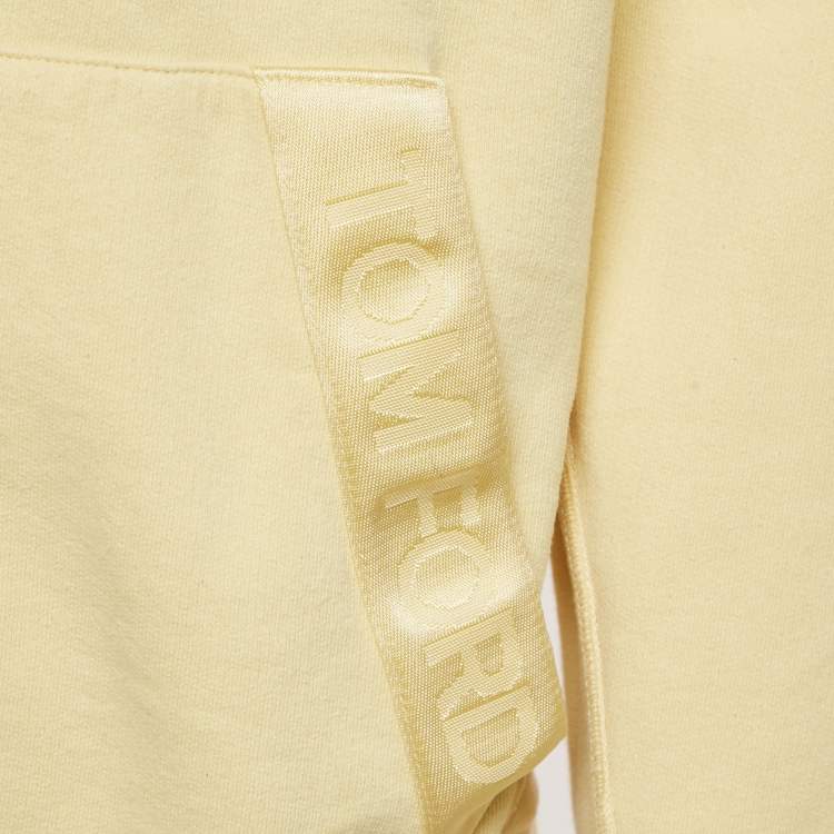 Pre Owned Tom Ford Yellow Cotton Hooded Jacket L