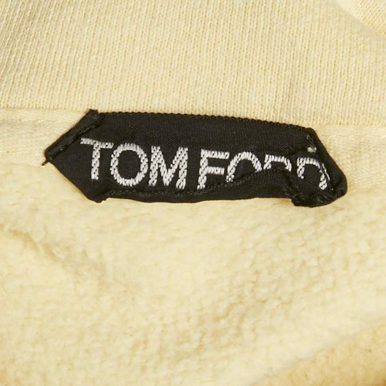 Pre Owned Tom Ford Yellow Cotton Hooded Jacket L