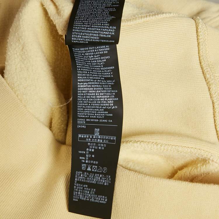 Pre Owned Tom Ford Yellow Cotton Hooded Jacket L