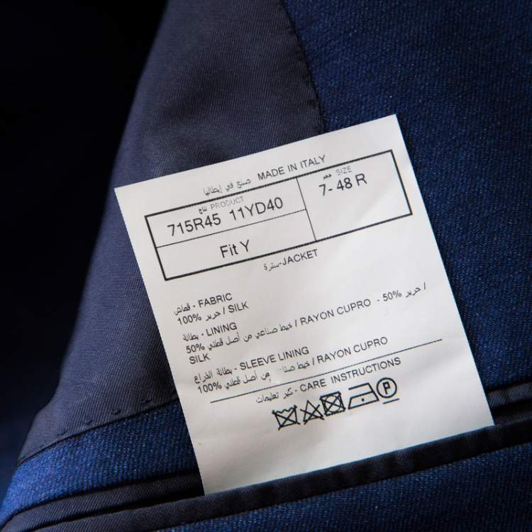 Pre Owned Tom Ford Royal Blue Silk Tailored Blazer M
