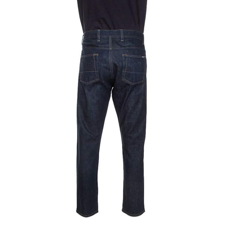 Pre Owned Tom Ford Blue Dark Wash Denim TF002 Slim Fit Jeans XL