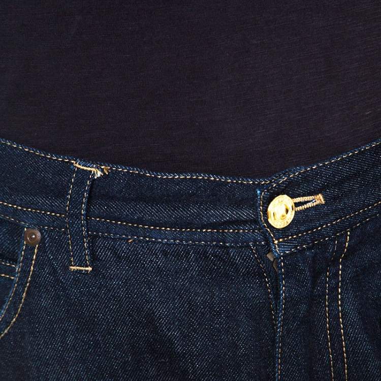 Pre Owned Tom Ford Blue Dark Wash Denim TF002 Slim Fit Jeans XL