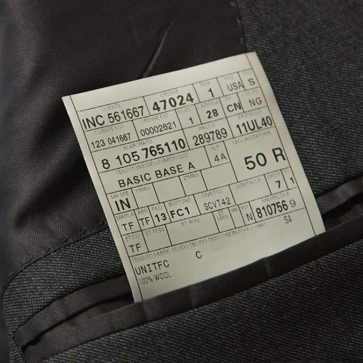 Pre Owned Tom Ford Grey Wool Blazer L