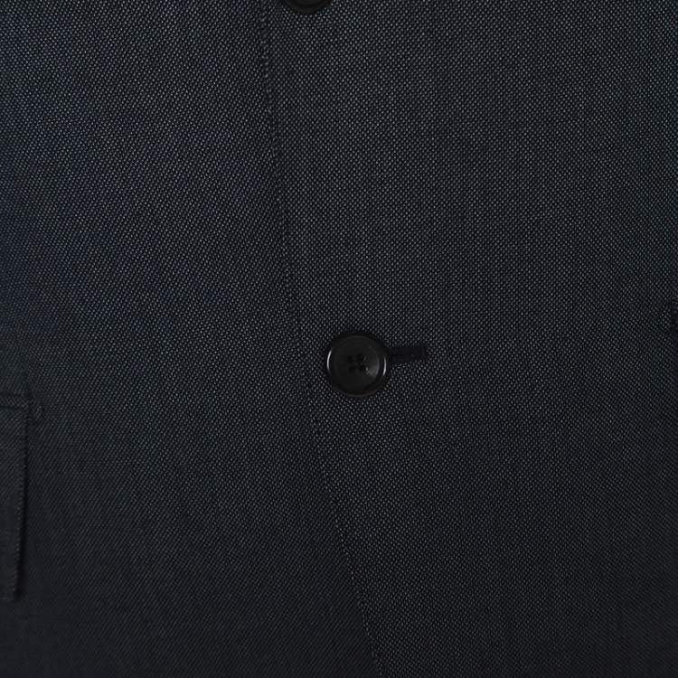 Pre Owned Tom Ford Grey Wool and Silk Blend Regular Fit Blazer L