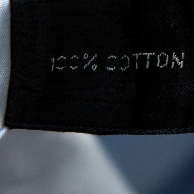Pre Owned Tom Ford Light Blue Cotton Front Button Shirt M