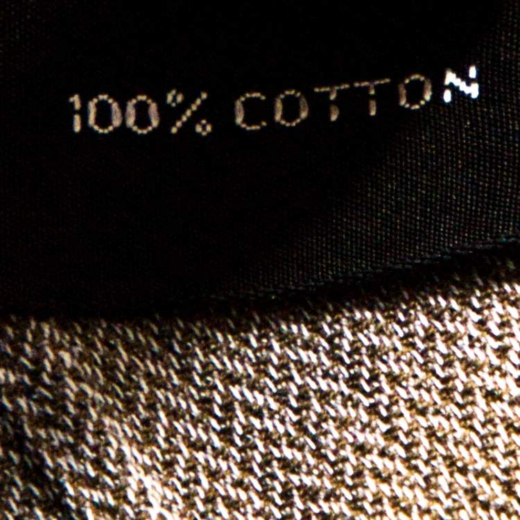 Pre Owned Tom Ford Brown Herringbone Cotton Long Sleeve Shirt XL