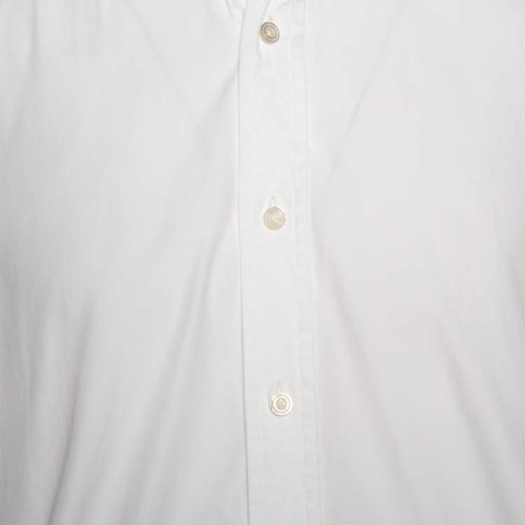 Pre Owned Tom Ford White Cotton Double Cuff Long Sleeve Shirt XL