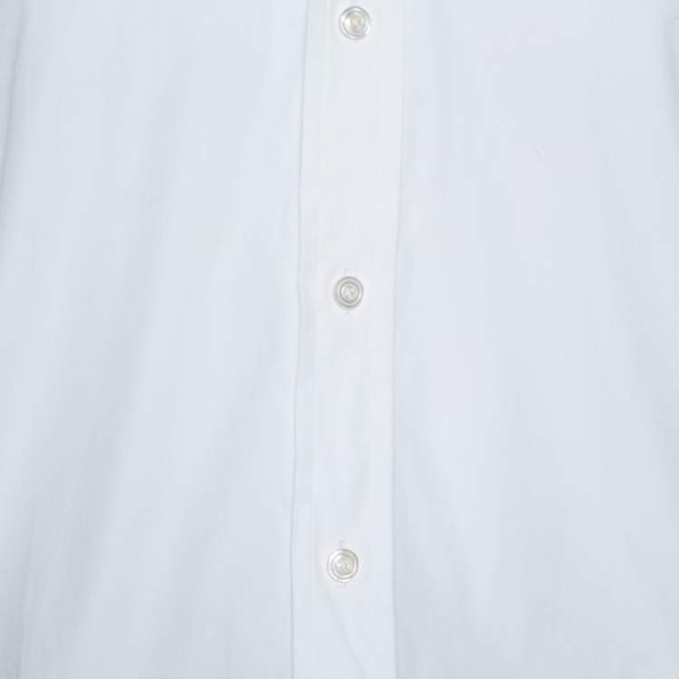 Pre Owned Tom Ford White Cotton Double Cuff Long Sleeve Shirt 4XL