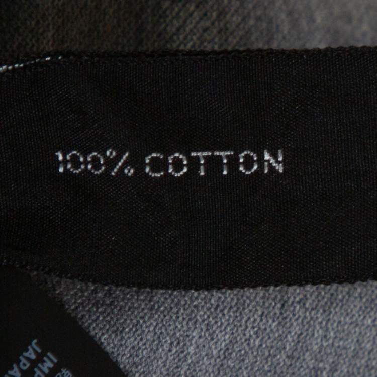 Pre Owned Tom Ford Grey Cotton Pique Short Sleeve Polo T-Shirt 3XL