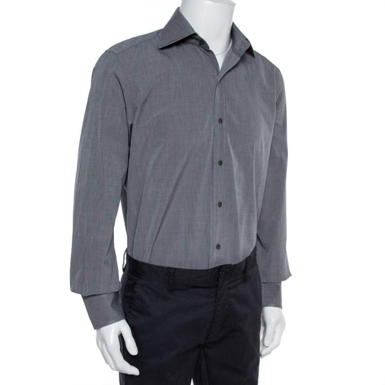 Pre Owned Tom Ford Grey Formal Shirt XL