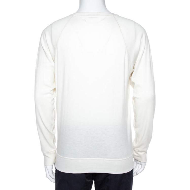 Pre Owned Tom Ford Cream Cashmere Sweatshirt XL