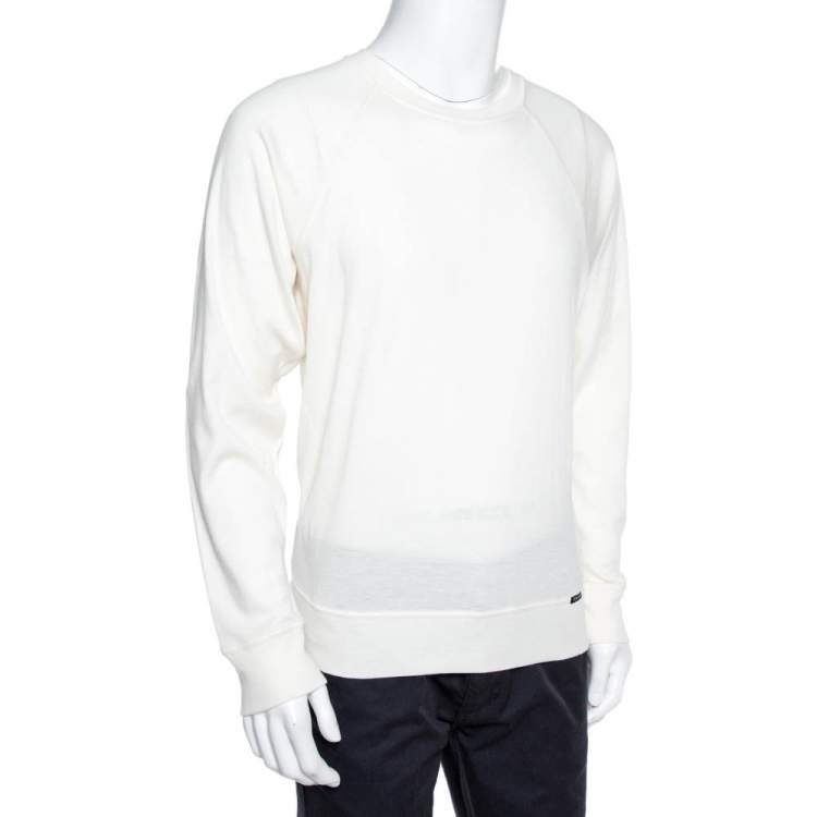 Tom Ford Cream Cashmere Sweatshirt XL Tom Ford | TLC