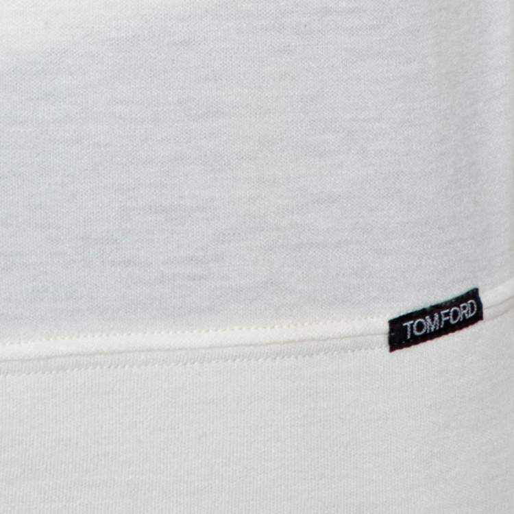 Pre Owned Tom Ford Cream Cashmere Sweatshirt XL