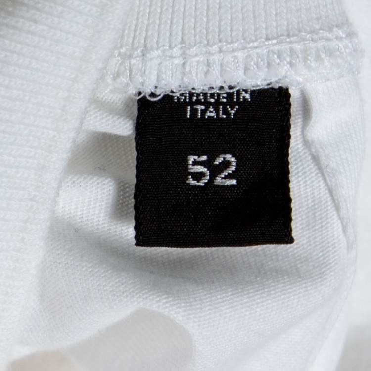Pre Owned Tom Ford White Cotton Long Sleeve Crew Neck T-Shirt XL